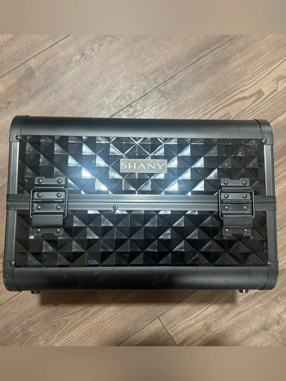 SHANY Fantasy Collection Black Makeup Train Case Cosmetic Organizer Box